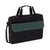 Branded Promotional BRISTOL DOCUMENT BAG in Black & Dark Green Bag From Concept Incentives.