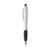 Branded Promotional ATHOSCOLOUR LIGHT-UP TOUCH PEN in Black Pen From Concept Incentives.