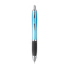 Branded Promotional ATHOS BLACKGRIP PEN in Light Blue Pen From Concept Incentives.