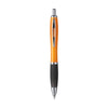 Branded Promotional ATHOS BLACKGRIP PEN in Orange Pen From Concept Incentives.