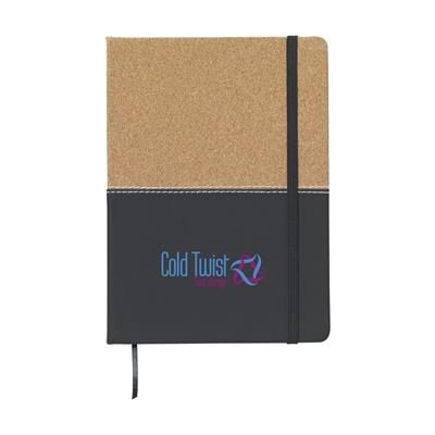 Branded Promotional JOURNAL NOTE BOOK in Black Notebook from Concept Incentives.