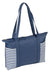 Branded Promotional DOUBLE SHOPPER TOTE BAG in White & Pale Grey Bag From Concept Incentives.