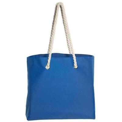 Branded Promotional CAPRI BEACH BAG in Blue Bag From Concept Incentives.