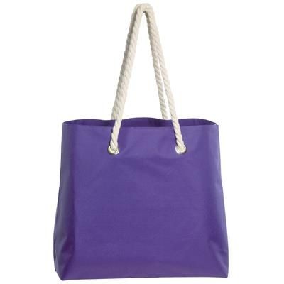 Branded Promotional CAPRI BEACH BAG in Lilac Bag From Concept Incentives.