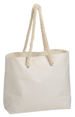 Branded Promotional CAPRI BEACH BAG in Beige Bag From Concept Incentives.