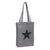 Branded Promotional STAR DUST SHOPPER TOTE BAG in Grey Bag From Concept Incentives.
