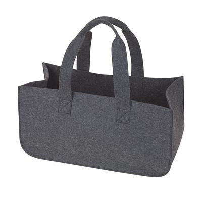 Branded Promotional HOMY FELT FIREWOOD BAG in Grey Bag From Concept Incentives.