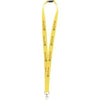 Branded Promotional KEYCORD BUDGET SAFETY 2CM in Yellow Lanyard From Concept Incentives.