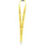 Branded Promotional KEYCORD BUDGET SAFETY 2CM in Yellow Lanyard From Concept Incentives.