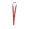 Branded Promotional KEYCORD BUDGET SAFETY 2CM in Red Lanyard From Concept Incentives.