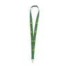 Branded Promotional KEYCORD BUDGET SAFETY 2CM in Green Lanyard From Concept Incentives.