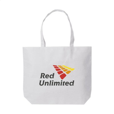 Branded Promotional ROYAL SHOPPER TOTE BAG in White Bag From Concept Incentives.