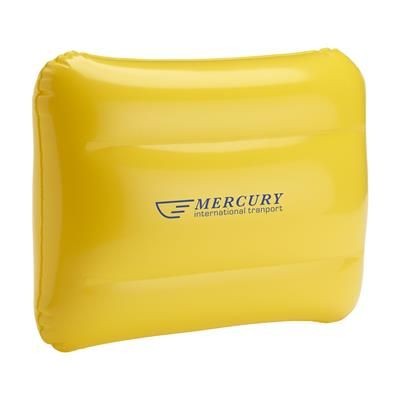 Branded Promotional BEACH PILLOW in Yellow Beach Pillow From Concept Incentives.