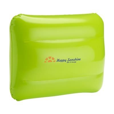 Branded Promotional BEACH PILLOW in Lime Beach Pillow From Concept Incentives.