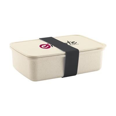 Branded Promotional BAMBOO LUNCH BOX in Beige Lunch Box From Concept Incentives.