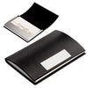 Branded Promotional BUSINESS CARD HOLDER VITA, BLACK-SILVER Business Card Holder From Concept Incentives.