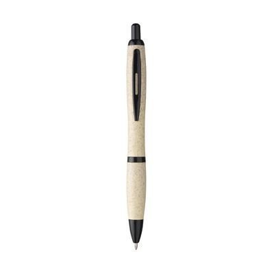 Branded Promotional ATHOS WHEAT-CYCLED PEN BALL PEN in Yellow Pen From Concept Incentives.