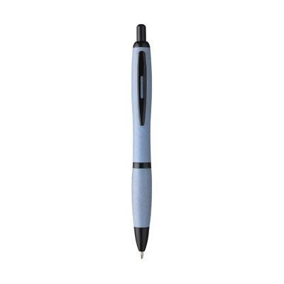 Branded Promotional ATHOS WHEAT-CYCLED PEN BALL PEN in Blue Pen From Concept Incentives.