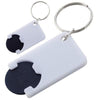 Branded Promotional KEYRING DUNDEE in Black Keyring From Concept Incentives.