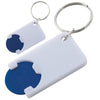 Branded Promotional KEYRING DUNDEE in Blue Keyring From Concept Incentives.