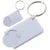 Branded Promotional KEYRING DUNDEE in White Keyring From Concept Incentives.