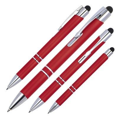 Branded Promotional LED BALL PEN WORLD in Red Pen From Concept Incentives.