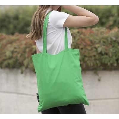 Branded Promotional ORGANIC FAIRTRADE SHOPPER TOTE BAG with Long Handles Bag From Concept Incentives.