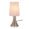 Branded Promotional TOUCH ME TABLE LAMP in Silver & White Lamp From Concept Incentives.