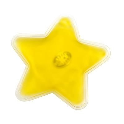 Branded Promotional POCKET WARMER STAR in Yellow Hot Pack From Concept Incentives.