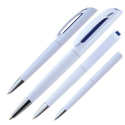 Branded Promotional BALL PEN JUSTANY in Blue Pen From Concept Incentives.