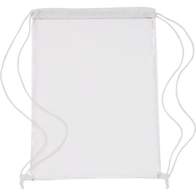 TRANSPARENT PVC DRAWSTRING BAG