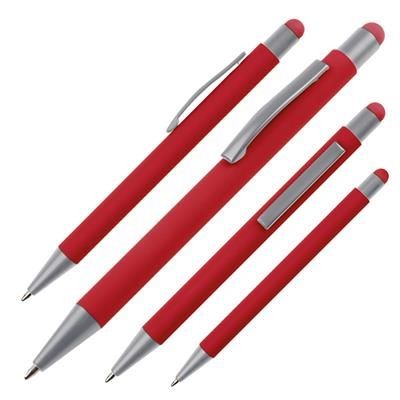 Branded Promotional BALL PEN with Touch Functions Salt Lake City in Red Pen From Concept Incentives.