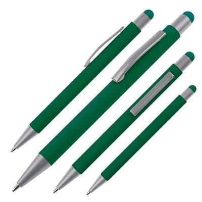 Branded Promotional BALL PEN with Touch Functions Salt Lake City in Green Pen From Concept Incentives.