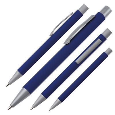 Branded Promotional METAL BALL PEN ABU DHABI in Blue Pen From Concept Incentives.