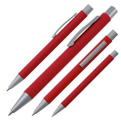 Branded Promotional METAL BALL PEN ABU DHABI in Red Pen From Concept Incentives.