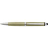 Branded Promotional PLASTIC TWIST ACTION BALL PEN in Gold Pen From Concept Incentives.