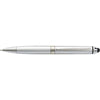 Branded Promotional PLASTIC TWIST ACTION BALL PEN in Silver Pen From Concept Incentives.