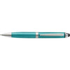 Branded Promotional PLASTIC TWIST ACTION BALL PEN in Turquoise Pen From Concept Incentives.