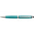 Branded Promotional PLASTIC TWIST ACTION BALL PEN in Turquoise Pen From Concept Incentives.