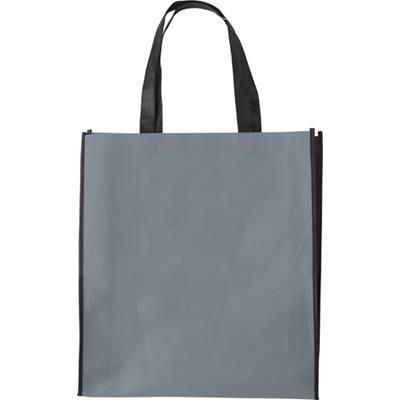 Branded Promotional NON WOVEN 80g COLOUR BAG in Grey Bag From Concept Incentives.