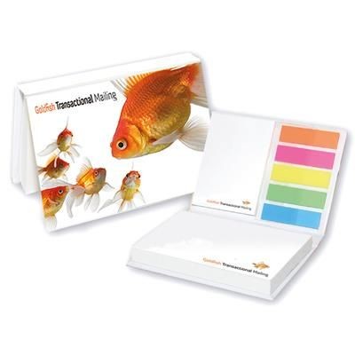 Branded Promotional NOTESTIX STICKY NOTE HARD COMBI SET in White Note Pad From Concept Incentives.