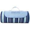 Branded Promotional RIVIERA WATER-RESISTANT PICNIC OUTDOOR PICNIC BLANKET in White Solid-blue Blanket From Concept Incentives.