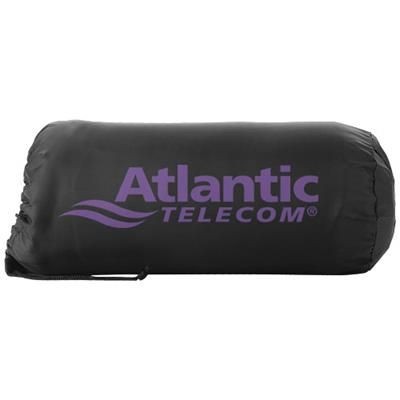 Branded Promotional HUGGY FLEECE PLAID PICNIC BLANKET with Carry Pouch in Purple Blanket From Concept Incentives.