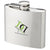 Branded Promotional TENNESSEE 150 ML HIP FLASK in Silver Compass From Concept Incentives.