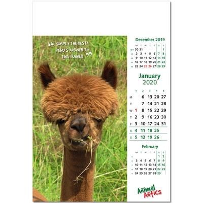 Branded Promotional ANIMAL ANTICS WALL CALENDAR Calendar From Concept Incentives.