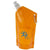 Branded Promotional CABO 600 ML WATER BAG with Carabiner in Clear Transparent Orange Sports Drink Bottle From Concept Incentives.