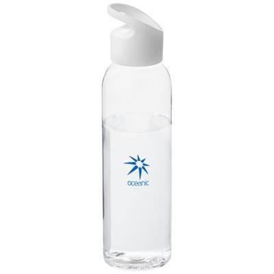 Branded Promotional SKY 650 ML TRITAN SPORTS BOTTLE in Transparent-white Solid Sports Drink Bottle From Concept Incentives.