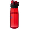 Branded Promotional CAPRI 700 ML SPORTS BOTTLE in Clear Transparent Red Sports Drink Bottle From Concept Incentives.