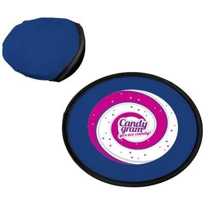 Branded Promotional FLORIDA FRISBEE with Pouch in Blue Frisbee From Concept Incentives.