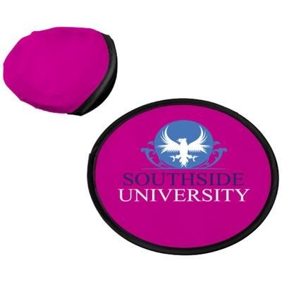 Branded Promotional FLORIDA FRISBEE with Pouch in Magenta Frisbee From Concept Incentives.
